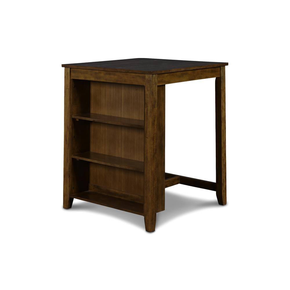 Alt View 3. New Classic Furniture - Furniture Gia Solid Wood Counter Table 2 Chairs in Brown - Brown.