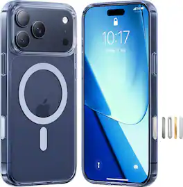 TORRAS - Guardian Magnetic - Military-Grade Protective Case with Ergonomic Grip & 18N MagSafe - Apple iPhone 17 Pro Max - Clear