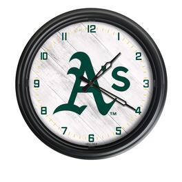 Holland Bar Stool Co. - Oakland Athletics Indoor/Outdoor LED Wall Clock - Multicolor