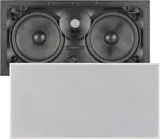 Front. Sonance - VX66 LCR SINGLE SPEAKER - Visual Experience Series 6-1/2" 2-Way LCR (Left, Center, or Right) In Wall Speaker (Each) - Paintable White.