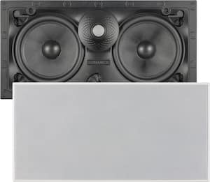 Sonance - VX66 LCR SINGLE SPEAKER - Visual Experience Series 6-1/2" 2-Way LCR (Left, Center, or Right) In Wall Speaker (Each) - Paintable White