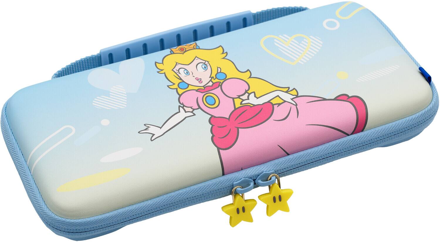 Alt View 1. Hori - Case - HORI Slim Tough Pouch - City Pop Peach:  Officially Licensed by Nintendo - Multicolor.