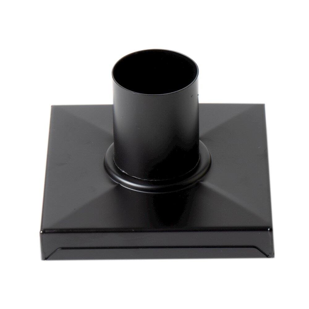 Alt View 1. Alfi - 5" x 5" Black Matte Square Stainless Steel Shower Drain with Groove Holes - Black.
