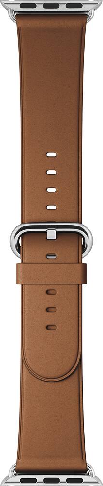 Angle. Apple - Classic Buckle for Apple Watch 38mm - Saddle Brown.