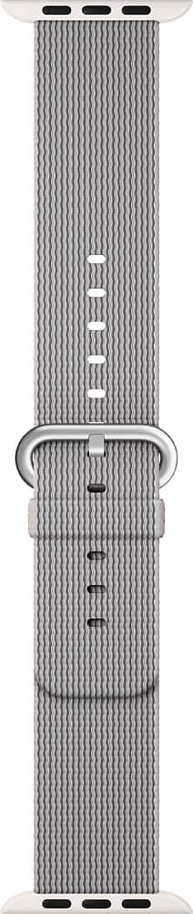 Angle. Apple - Nylon Apple Watch Band - 40mm - Pearl.
