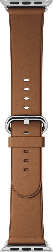 Angle. Apple - Classic Buckle for Apple Watch 42mm - Saddle Brown.