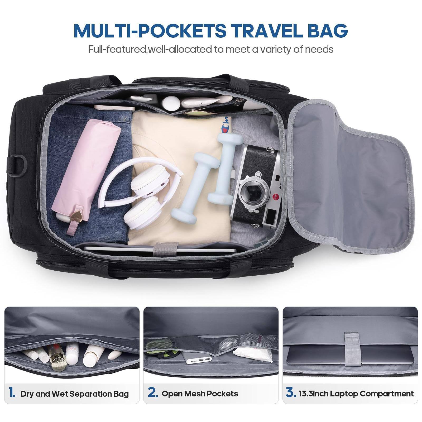 Pacoar Cade Gym Bag For Men And Women With Shoe Laptop Compartment 3 in ...