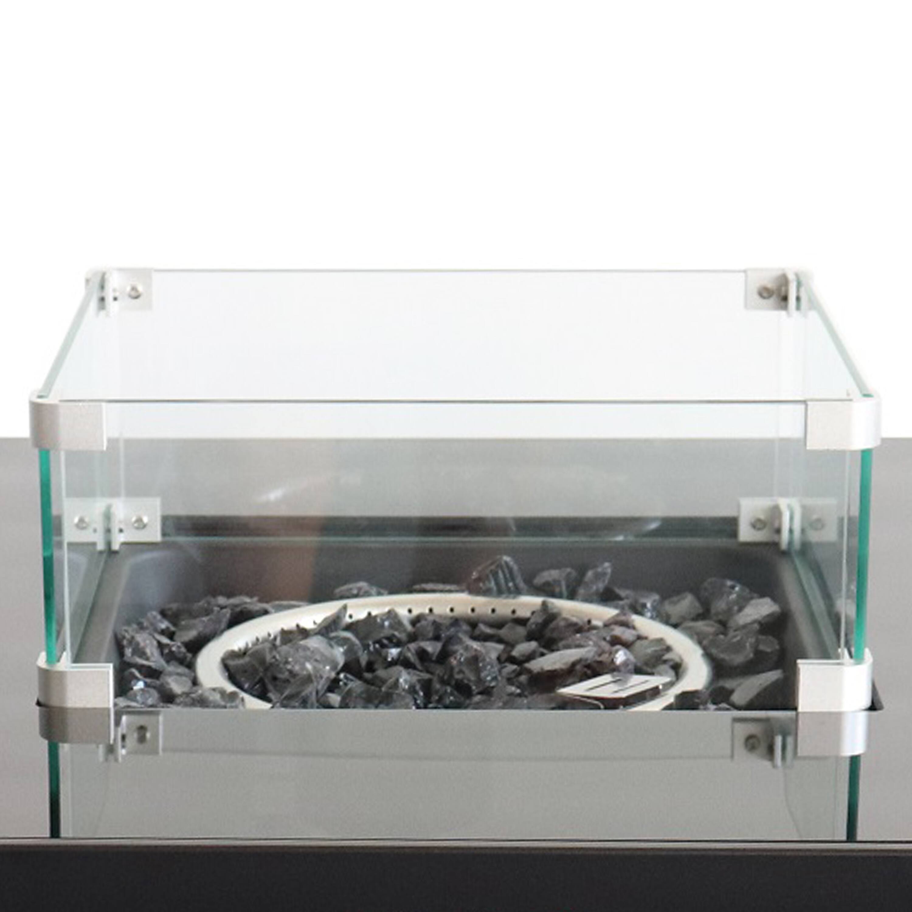 Back. Mondawe - 30" Outdoor Fire Pit - Black.