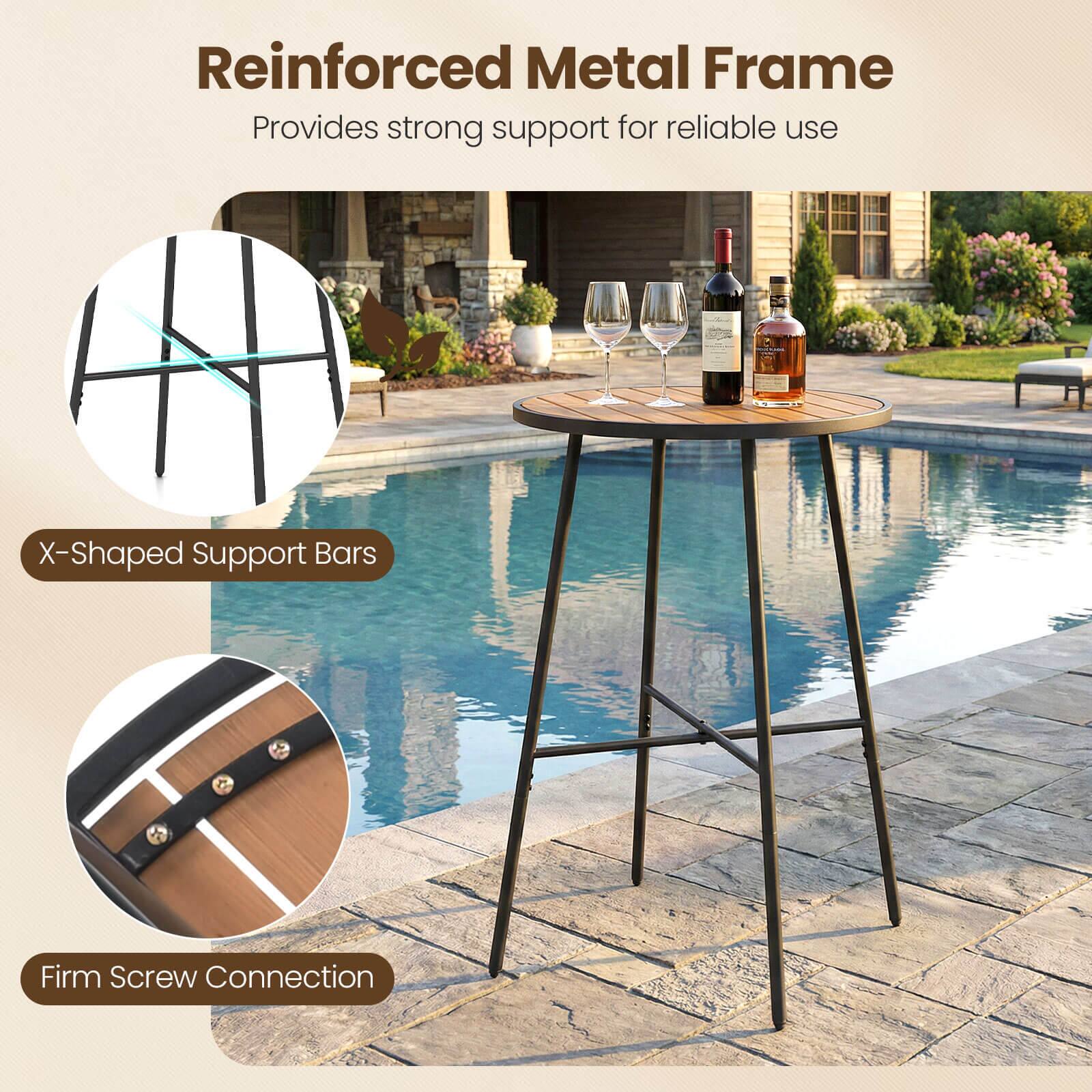 Reinforced Metal Frame  
Provides strong support for reliable use  

X-Shaped Support Bars  

Firm Screw Connection
