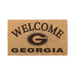 Jardine - Georgia Bulldogs 18" x 34" Welcome Coir Doomat - Brown