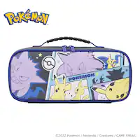 Hori - Cargo Pouch Compact for Nintendo Switch - Pikachu, Gengar & Mimikyu - Front_Zoom