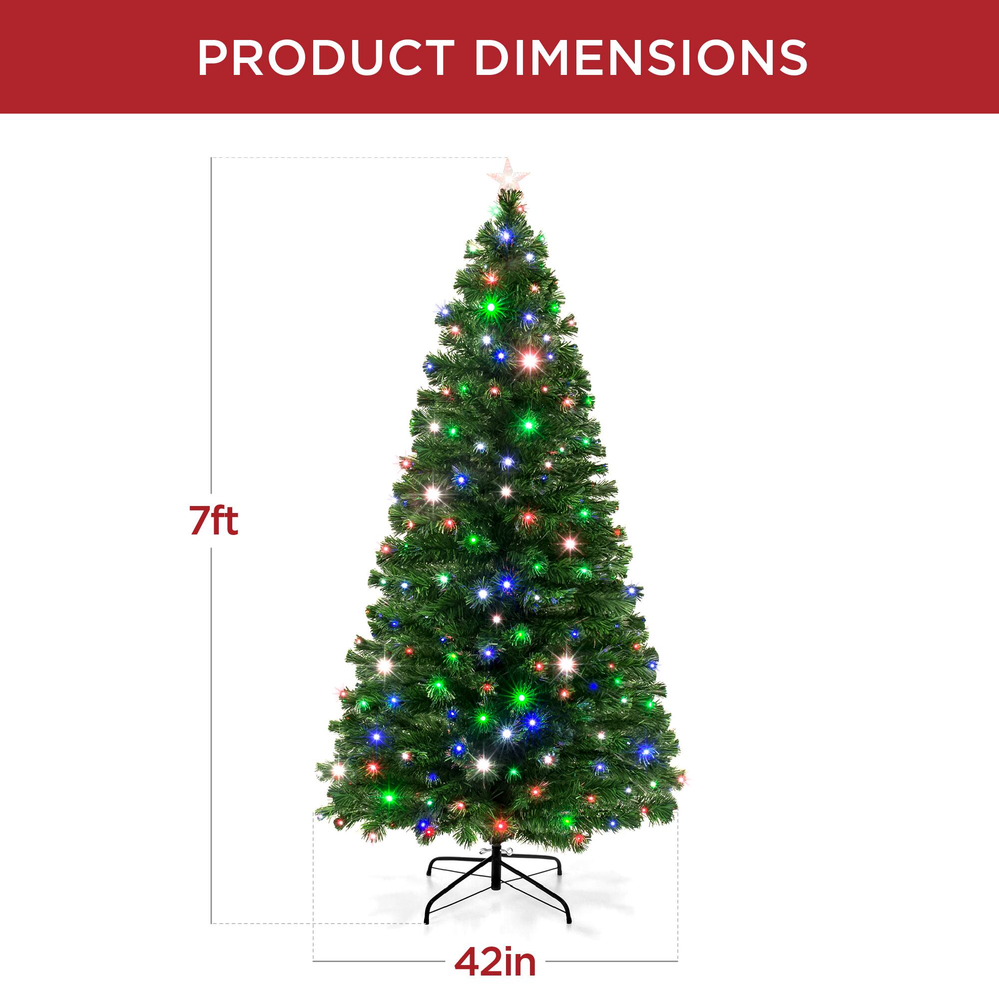 The corrected text is: "PRODUCT DIMENSIONS: 7ft x 42in"