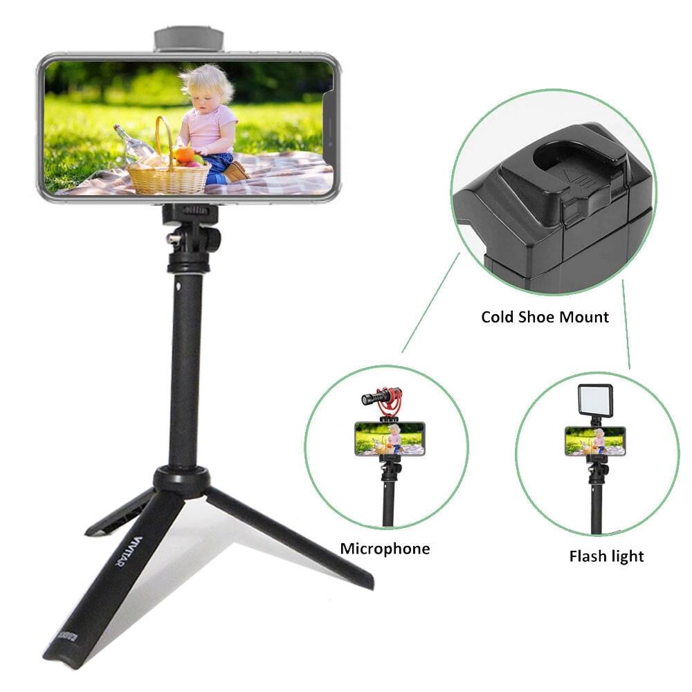 Cold Shoe Mount  
Microphone  
Flash light
