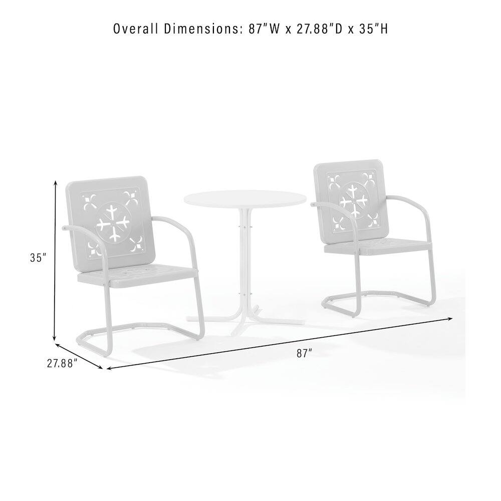 Overall Dimensions: 87"W x 27.88"D x 35"H

35" 27.88" 87"