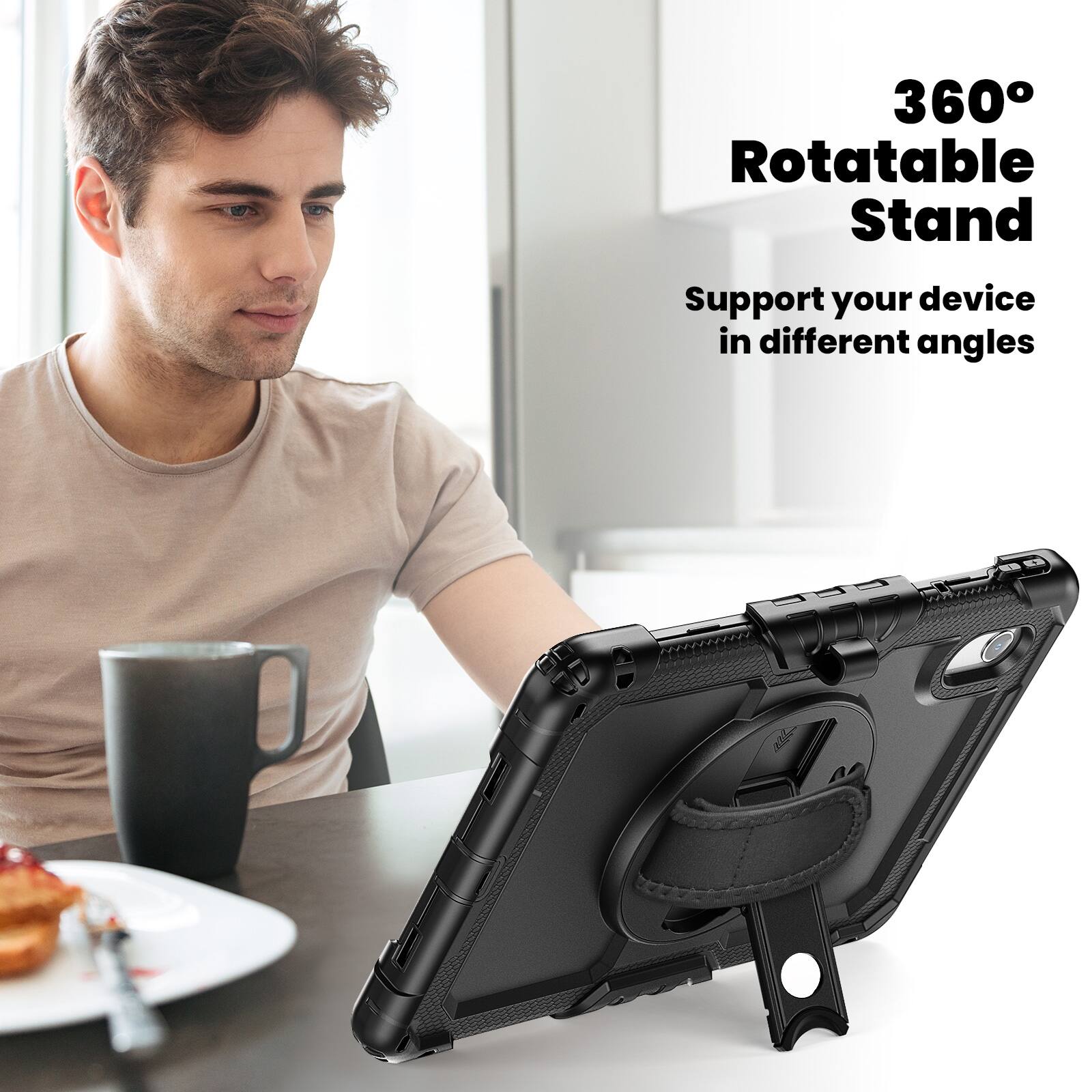 360° Rotatable Stand  
Support your device in different angles