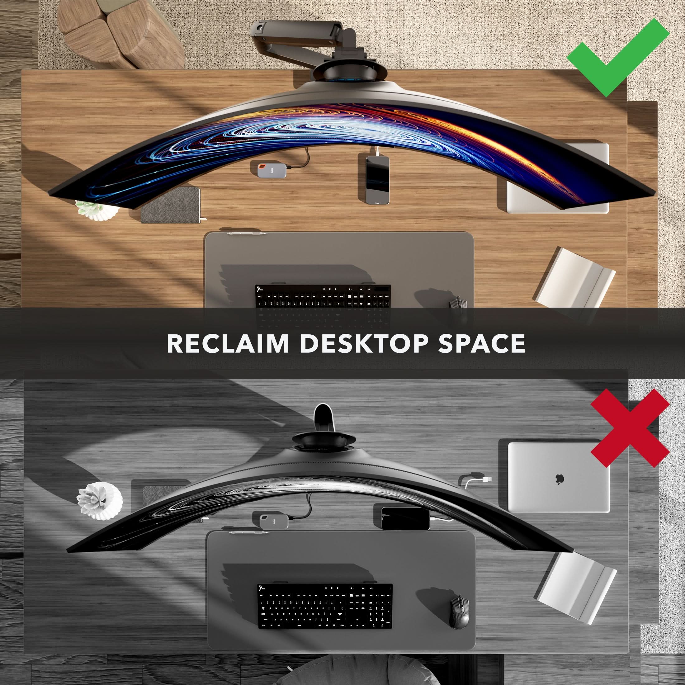 RECLAIM DESKTOP SPACE