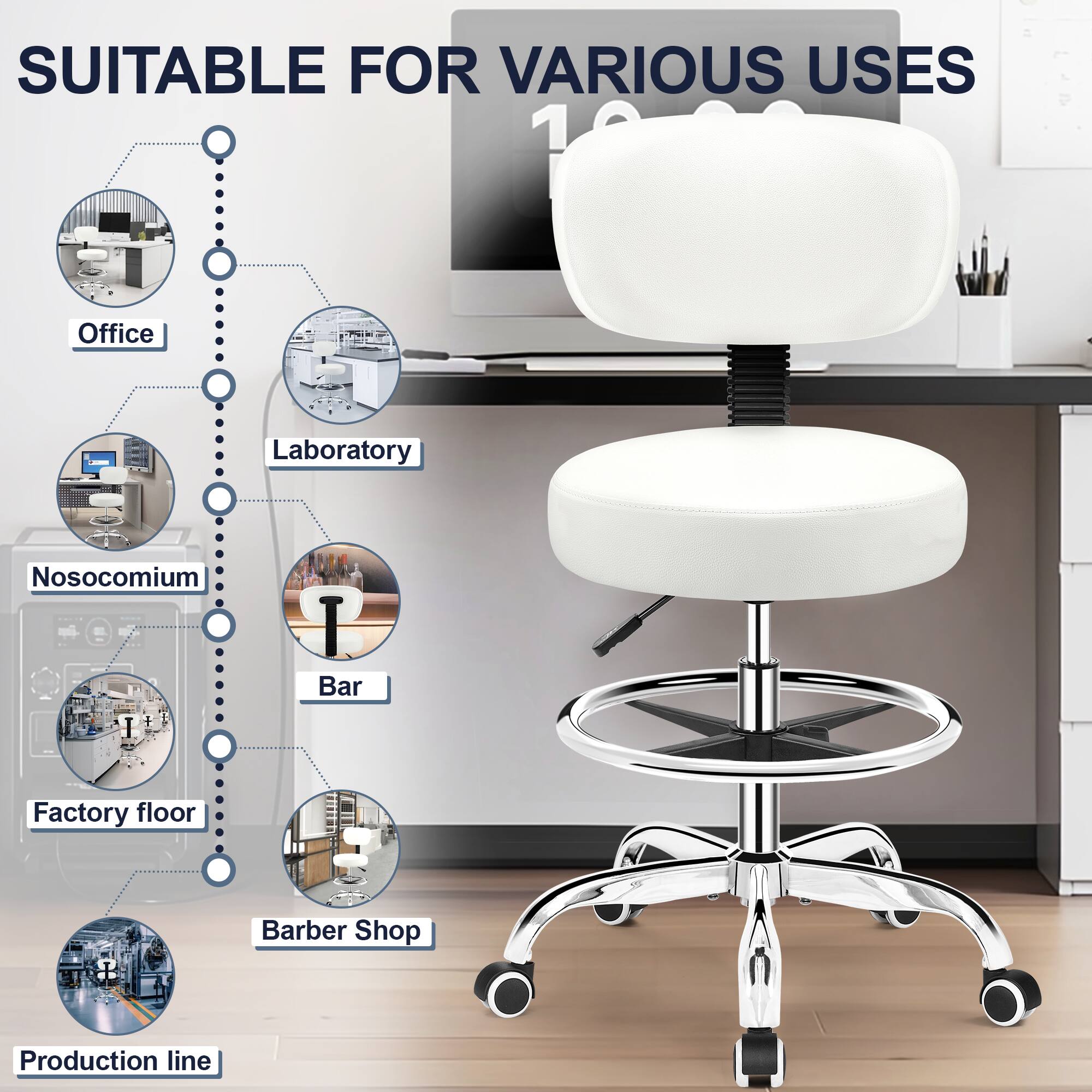 SUITABLE FOR VARIOUS USES

- Office
- Laboratory
- Nosocomium
- Bar
- Factory floor
- Barber Shop
- Production line