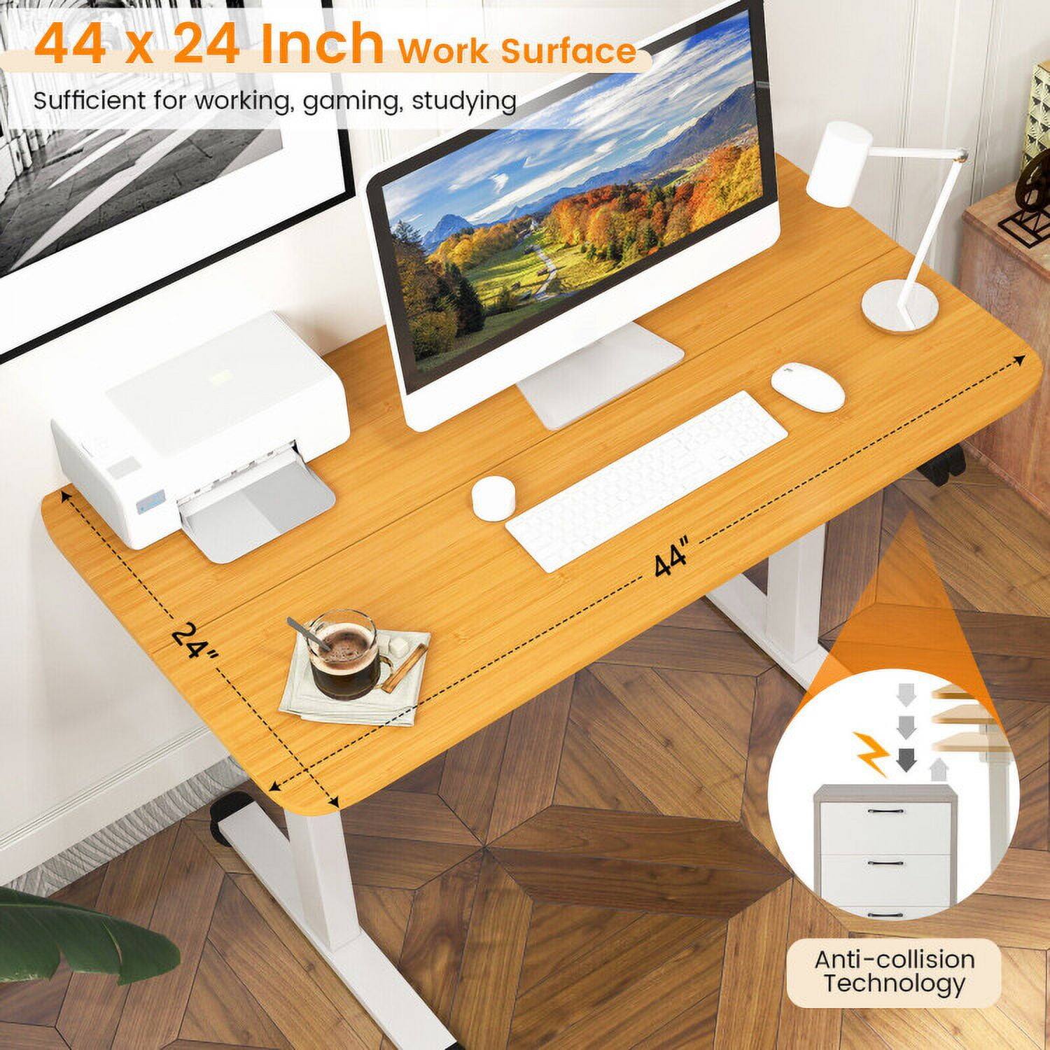 44 x 24 Inch Work Surface  
Sufficient for working, gaming, studying  

24" 44" Anti-collision Technology