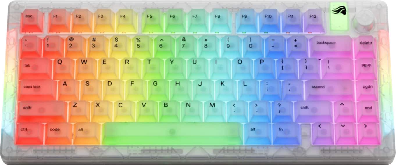 Glorious - GMMK 3 75% Wired Mechanical Tactile Switch Gaming Keyboard with Hot-Swappable Switches - Edition - Exofrost - Front_Zoom