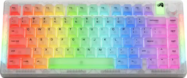 Glorious - GMMK 3 75% Wired Mechanical Tactile Switch Gaming Keyboard with Hot-Swappable Switches - Edition - Exofrost