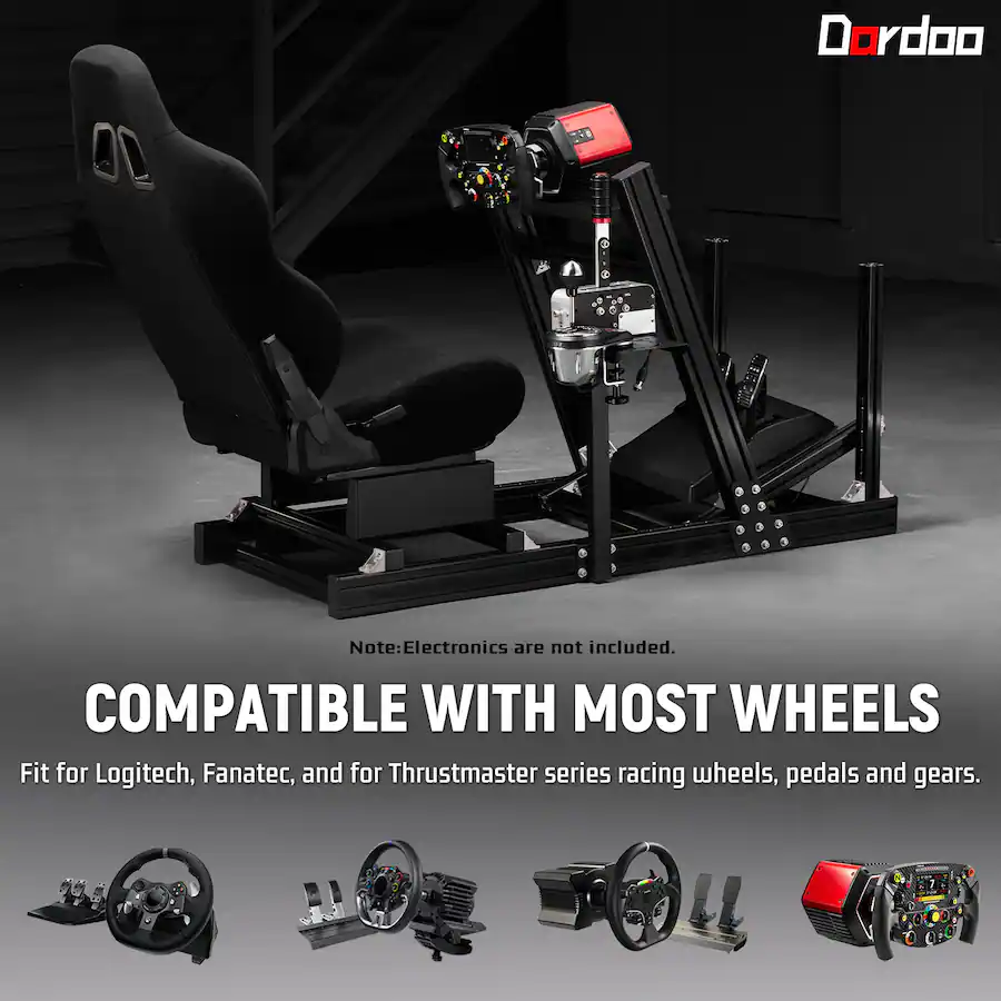 Thrustmaster Rim Dardoo Heavy Duty 4080 Aluminum Profile Sim Cockpit For Logitech, for ...