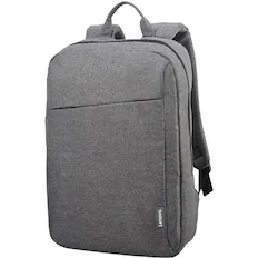 Front. Lenovo - Lenovo B210 Carrying Case (Backpack) for 15.6" Notebook - Gray - Water Resistant Interior - Polyester Body - Shoulder - Gray/Clear.