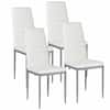 Front. Winado - Set of 4 PU Leather Breakfast Furniture Dining Room Chairs Kitchen Chairs PU Leather Breakfast Furniture,300lbs Capacity - White.