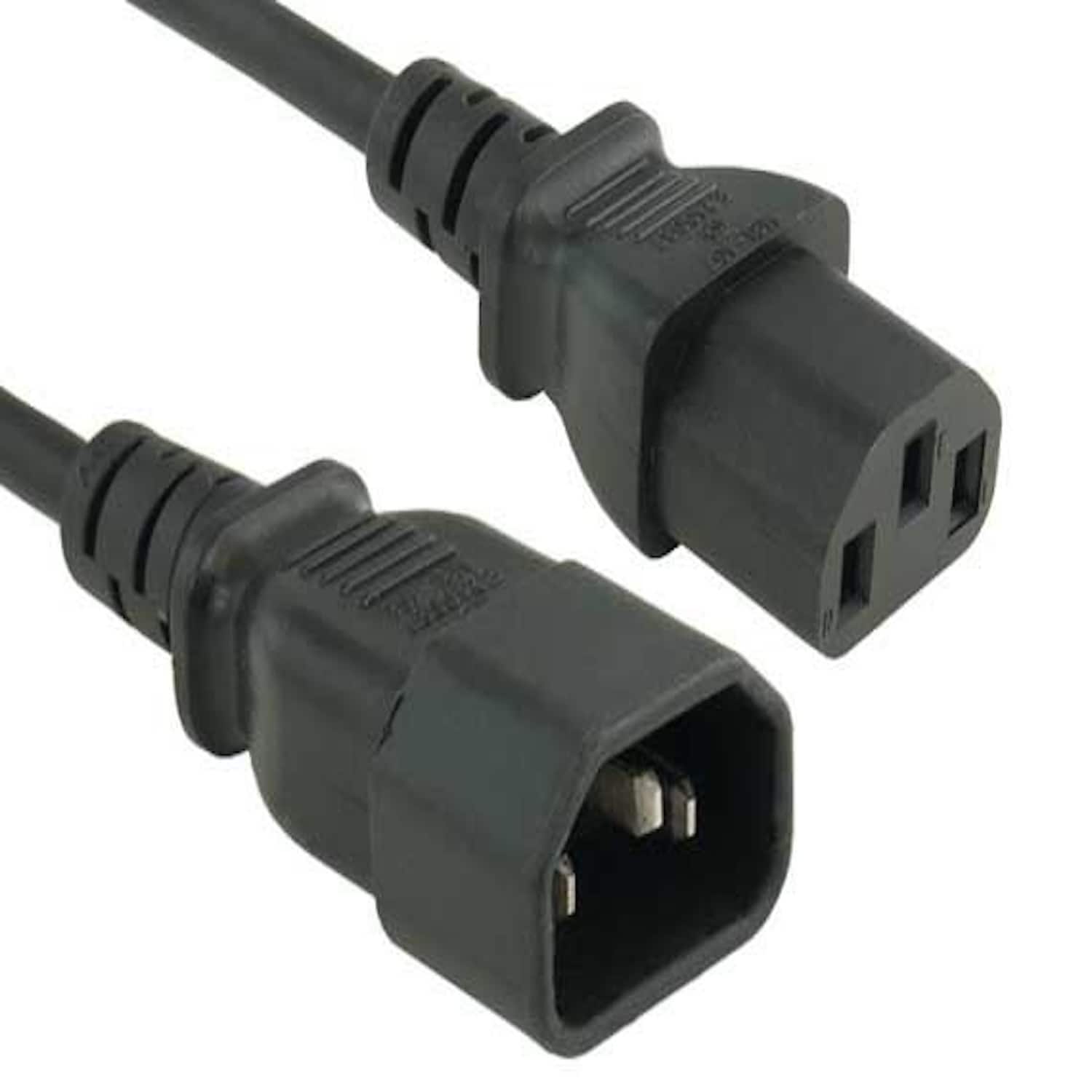 Sanoxy - Cables and Adapters; 6ft Computer Power Extension Cord (IEC320 C13 to IEC320 C14) - Black