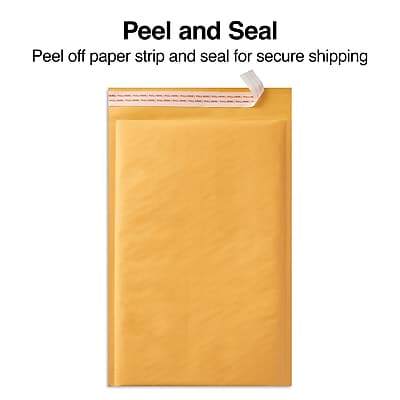 Peel and Seal

Peel off paper strip and seal for secure shipping