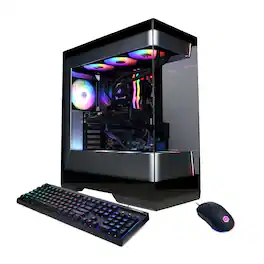 CyberPowerPC - Gaming Desktop - AMD Ryzen 7 7800X3D - AMD Radeon RX 9070 XT 16GB - 32GB DDR5 RGB - 2TB PCIe 4.0 SSD - Black