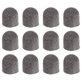 Unique Bargains - 12pcs 6.5mm Mesh Fiber Replacement Tips for Capacitive Stylus Pen for Tablets Phones - Gray