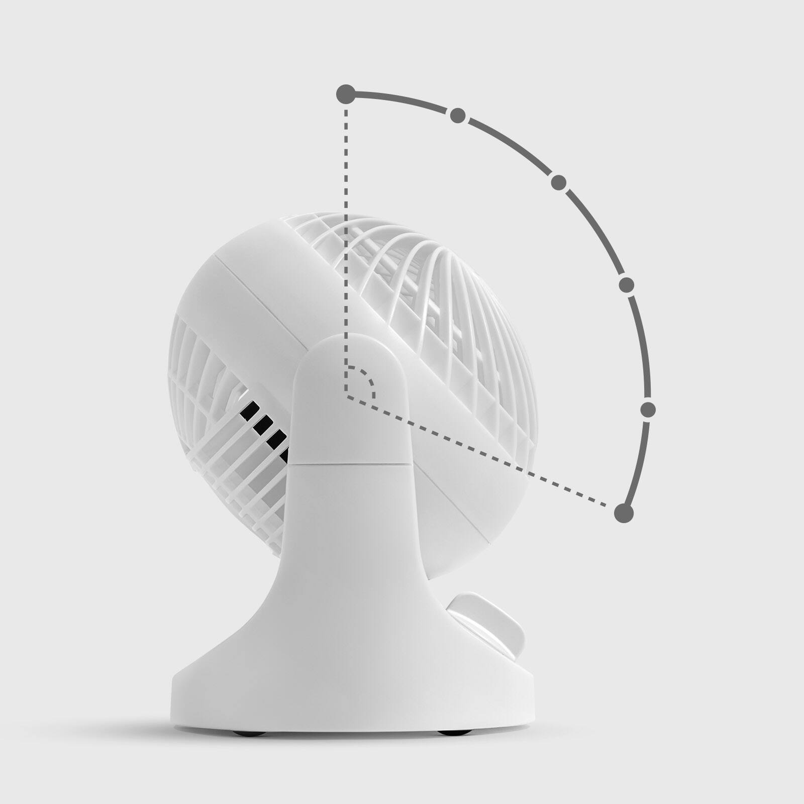 Alt View 7. IRIS USA - IRIS USA WOOZOO Small Desk Fan, 3 Speed, 112° Adjustable Tilt, Low Noise, Tabletop Air Circulator.