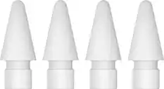 Front. Apple - Pencil Tips - 4 pack - White.