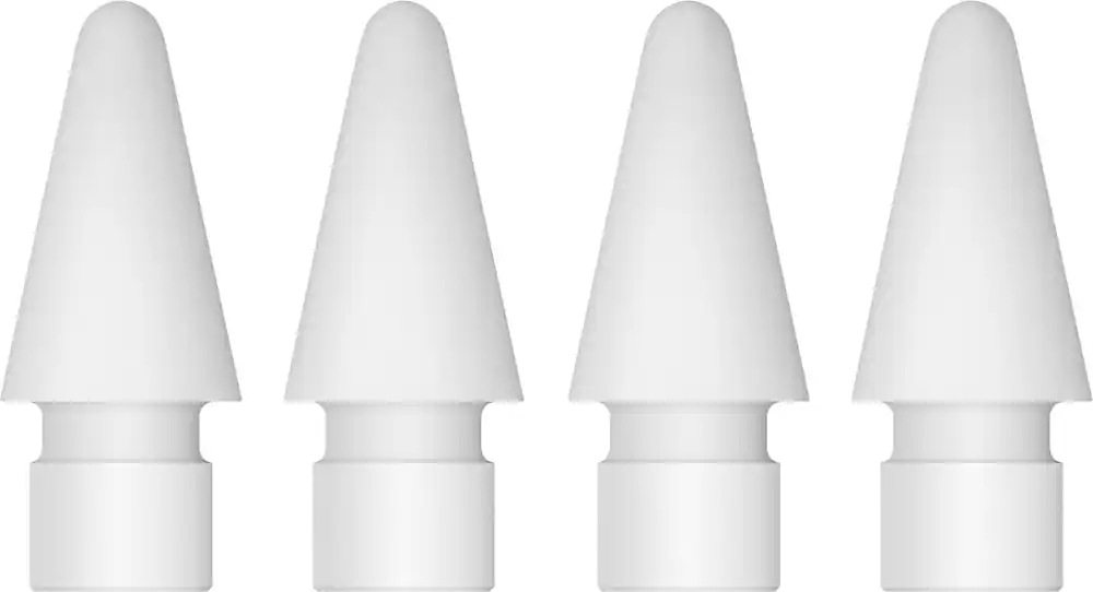Front. Apple - Pencil Tips - 4 pack - White.
