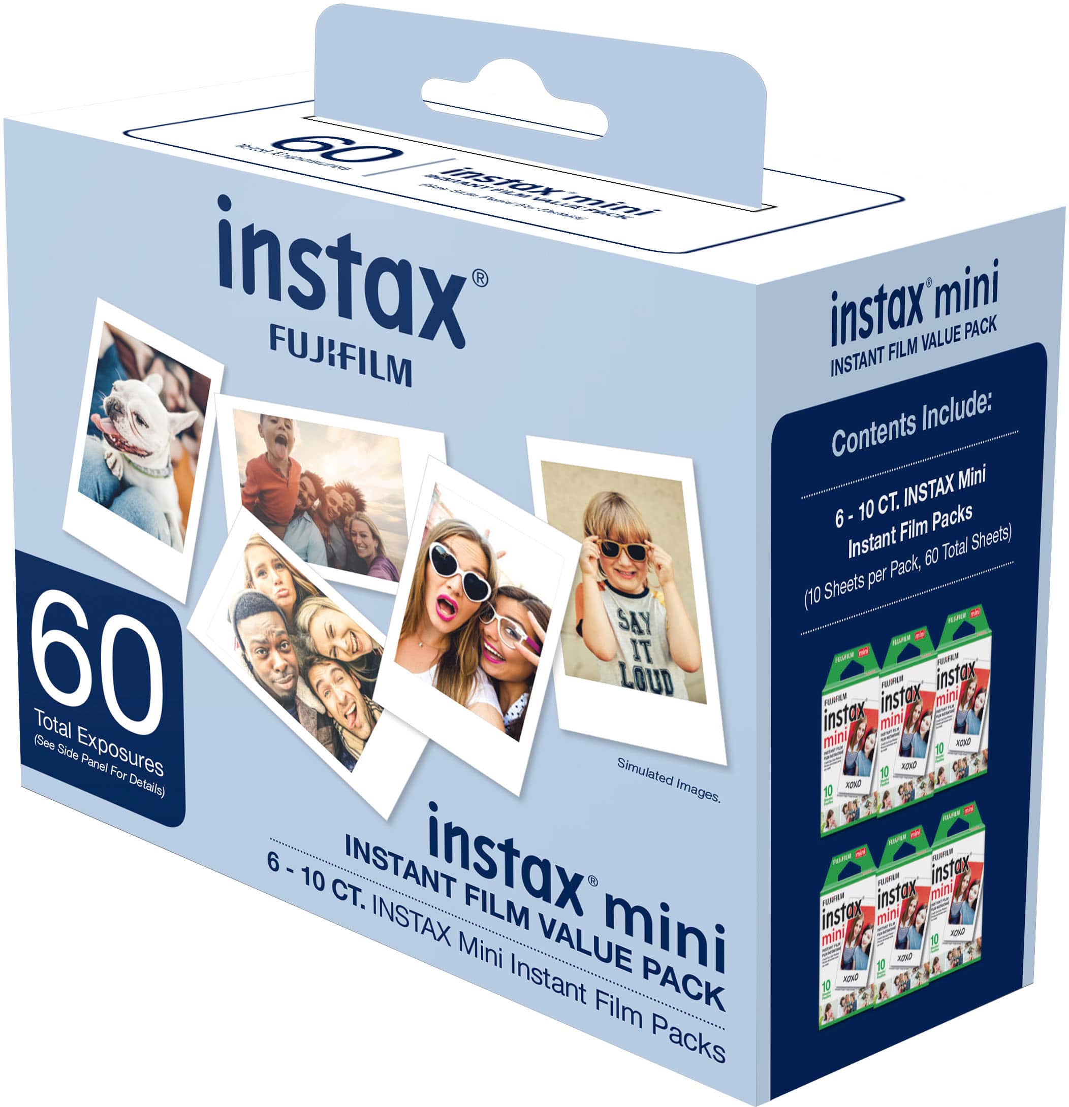 Left. Fujifilm - instax mini Instant Film Value Pack - White.