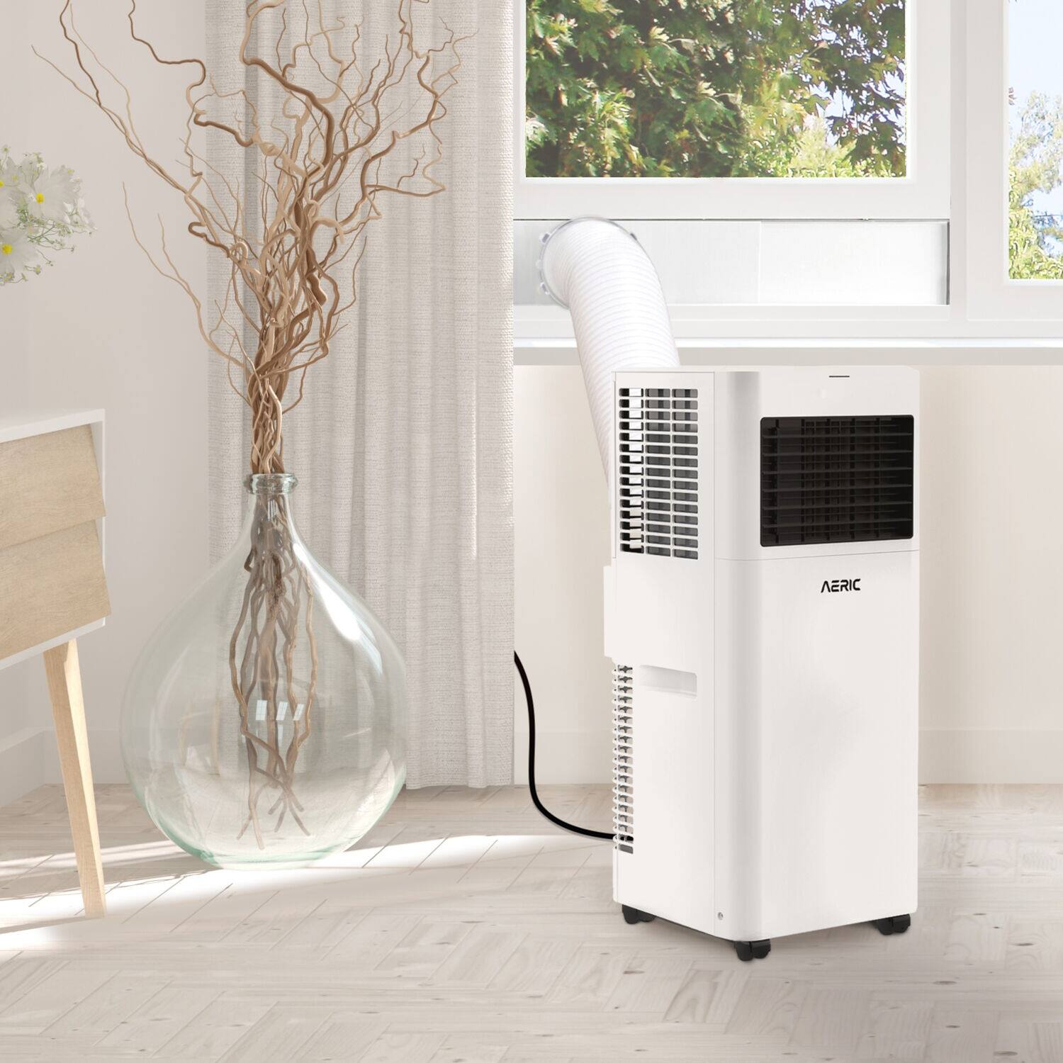 Alt View 12. Aeric - 400 Sq. Ft. Portable Air Conditioner - White.