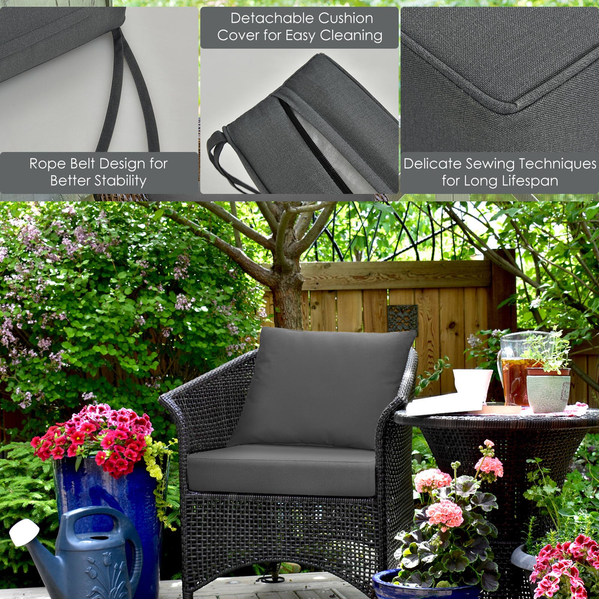 - Detachable Cushion Cover for Easy Cleaning
- Rope Belt Design for Better Stability
- Delicate Sewing Techniques for Long Lifespan