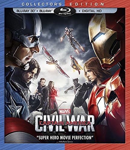 Captain America Civil War 3d Includes Digital Copy Blu Ray Blu Ray Blu Ray 3d 2016 Best Buy