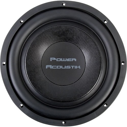 Best Buy: Power Acoustik THIN 12" Dual-Voice-Coil 4-Ohm Subwoofer Black ...