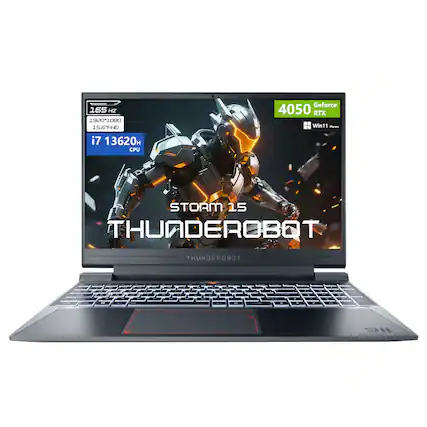 165 Hz
1920 x 1080
15.6" FHD
i7 13620H CPU
Geforce RTX 4050
Win11 Home
Storm 15
Thunderobot