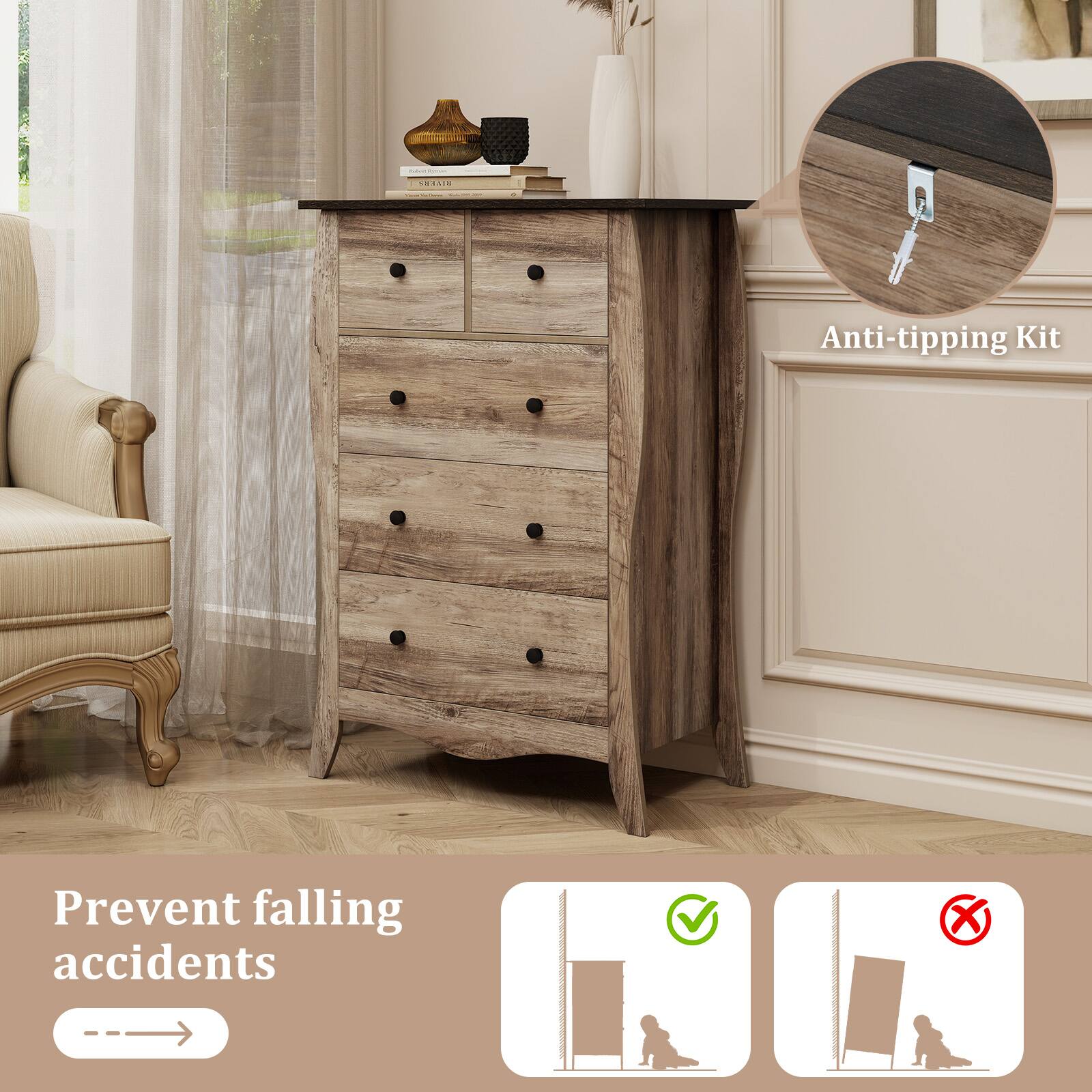 Anti-tipping Kit  
Prevent falling accidents