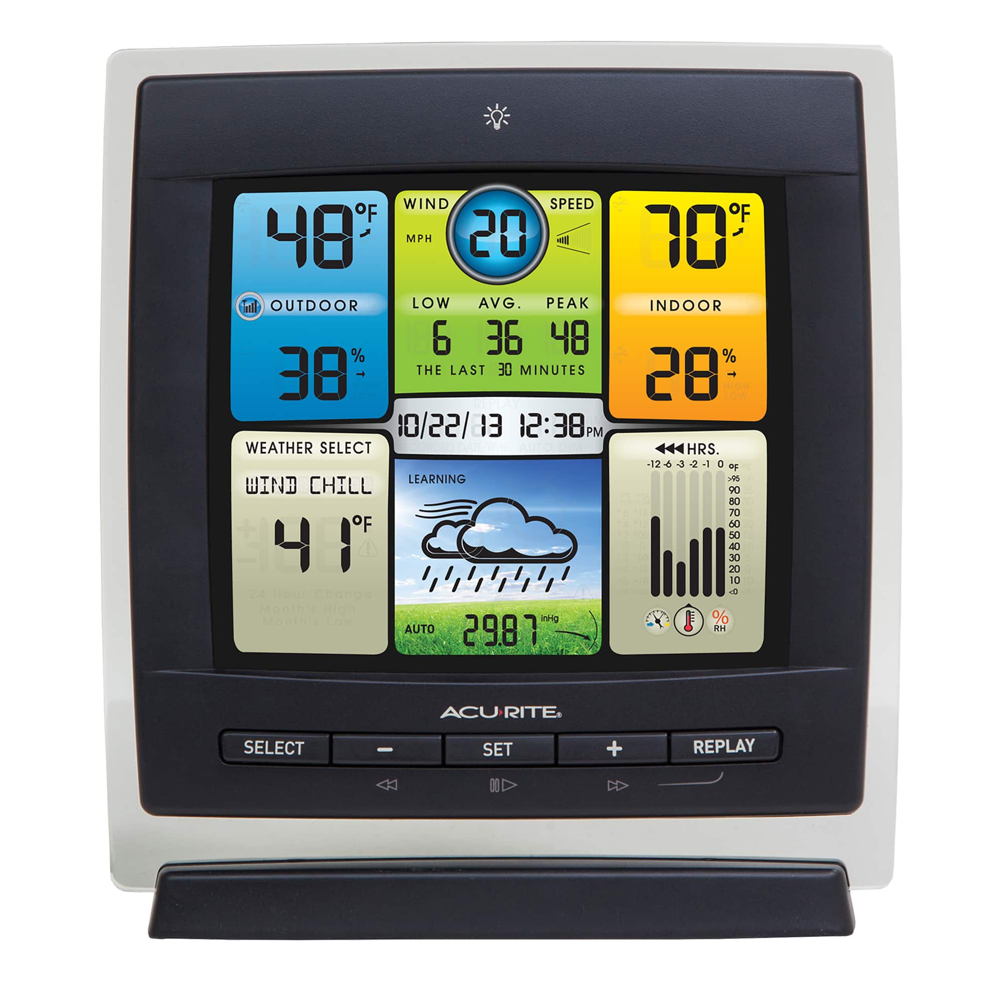 Left. AcuRite - Notos Weather Station - White/Black.