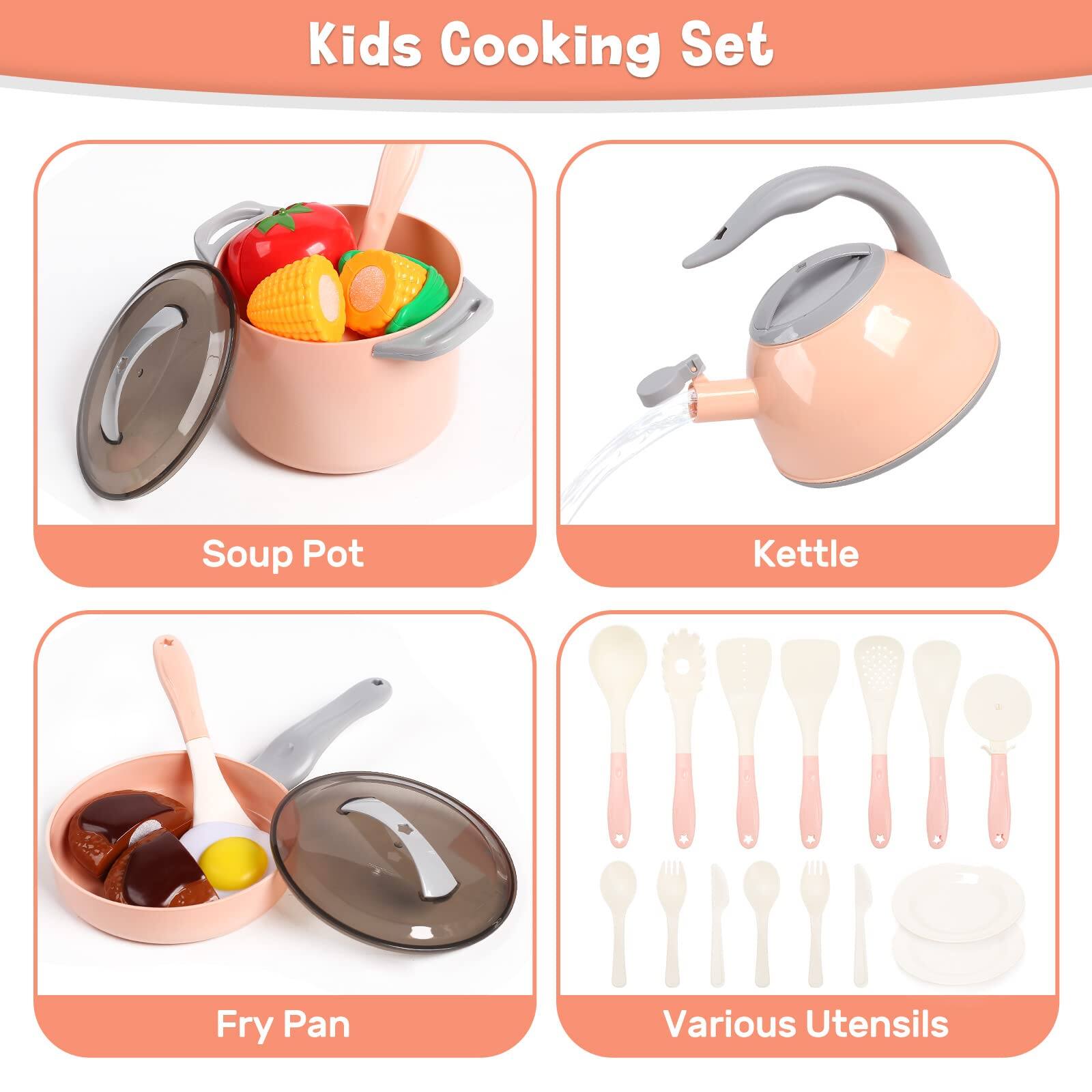 Kids Cooking Set
Soup Pot
Kettle
Fry Pan
Various Utensils