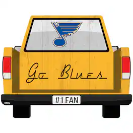 Fan Creations - St. Louis Blues 12'' x 12'' Truck Back D-cor - Multicolor