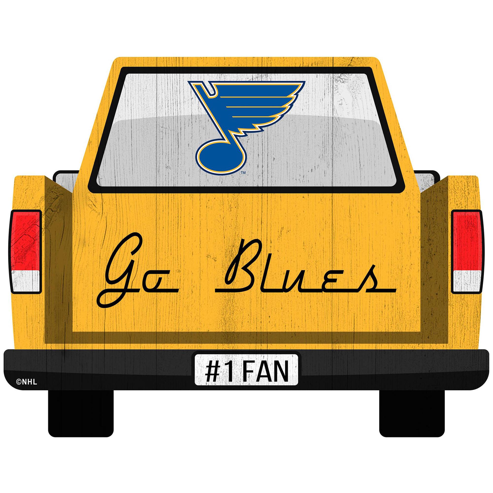 St. Louis Blues 12'' x 12'' Truck Back D-cor
