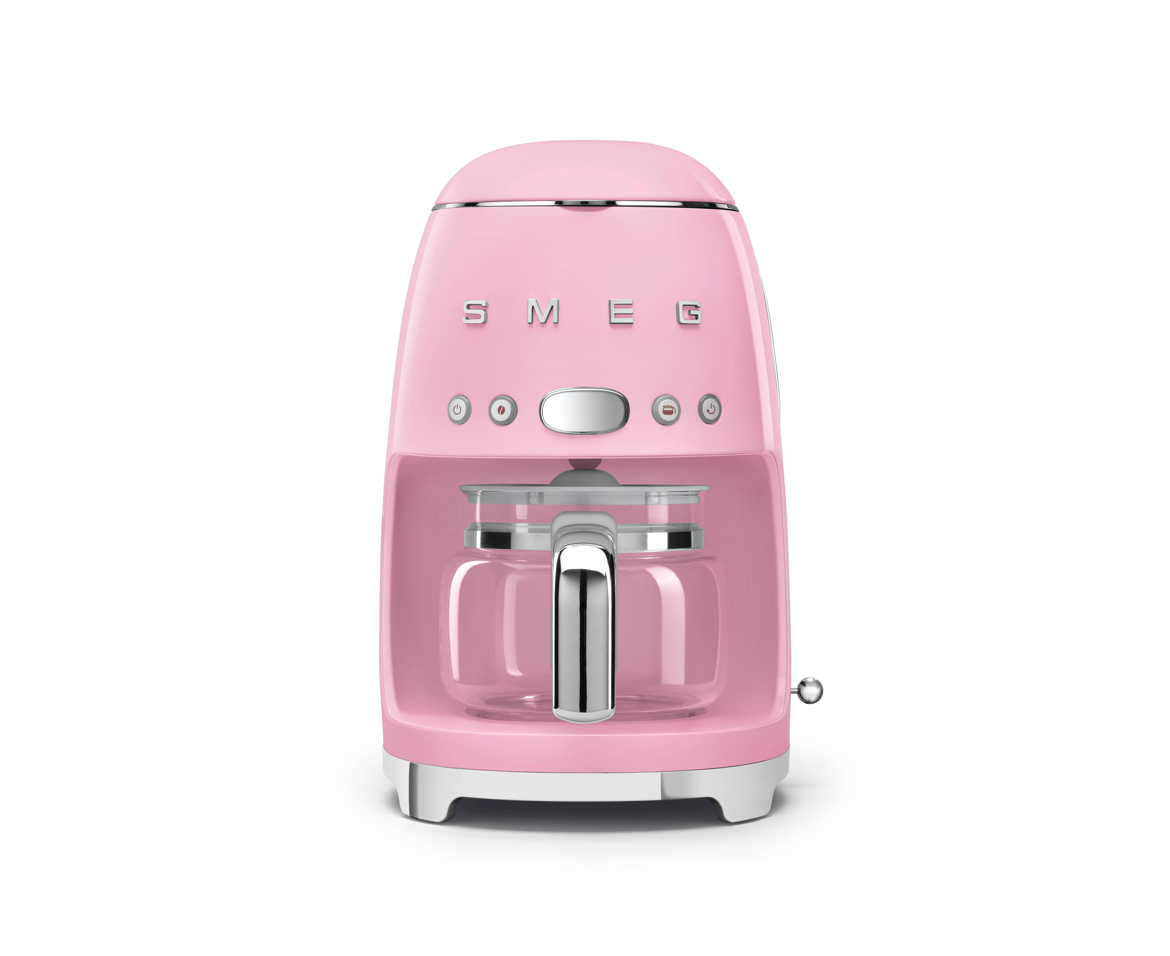 Front. SMEG - DCF02 Drip 10-Cup Coffee Maker - Pink.