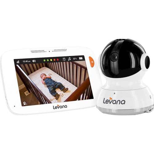 Levana - Willow 5" Touchscreen PTZ Video Baby Monitor - White-Front_Standard 