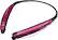 Left. LG - TONE Pro In-Ear Behind-The-Neck Mount Wireless Headphones - Pink.