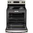 GE - 5.0 Cu. Ft. Self-Cleaning Freestanding Electric Range - Silver - Larger Front