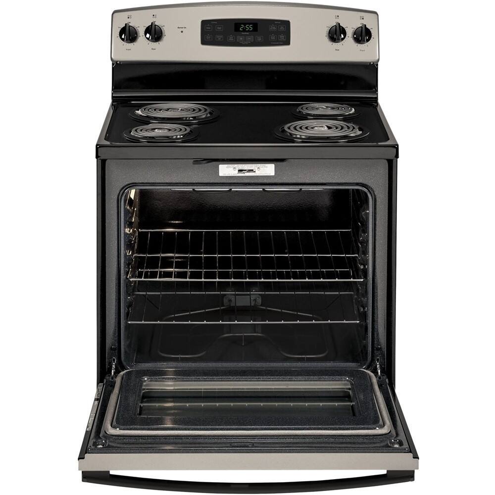 Front. GE - 5.0 Cu. Ft. Self-Cleaning Freestanding Electric Range.